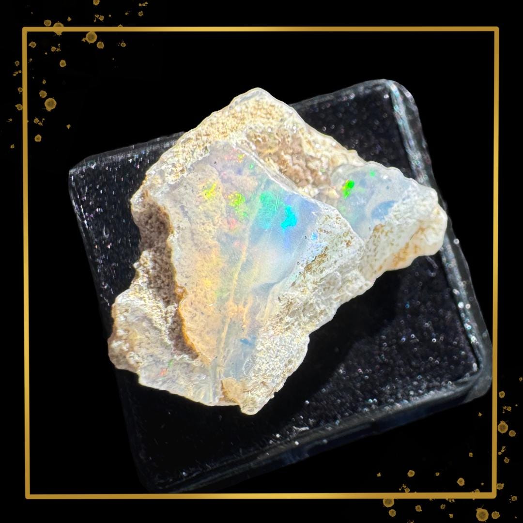Ethiopian Welo Opal — Solar Prism Guardian | Ethical Specimen | Metta-Blessed™