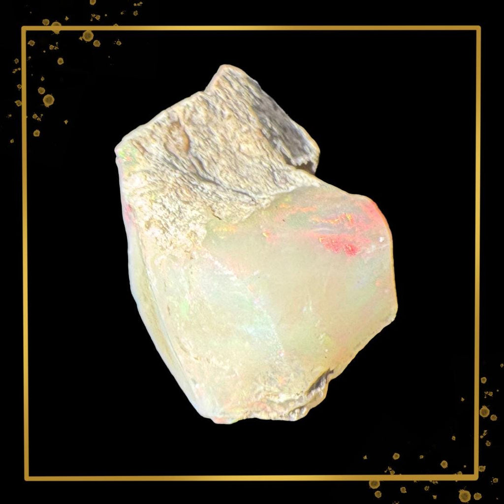 Ethiopian Welo Opal — Fire Heart of Earth in Matrix | Ethical Specimen | Lightstone | Metta-Blessed™