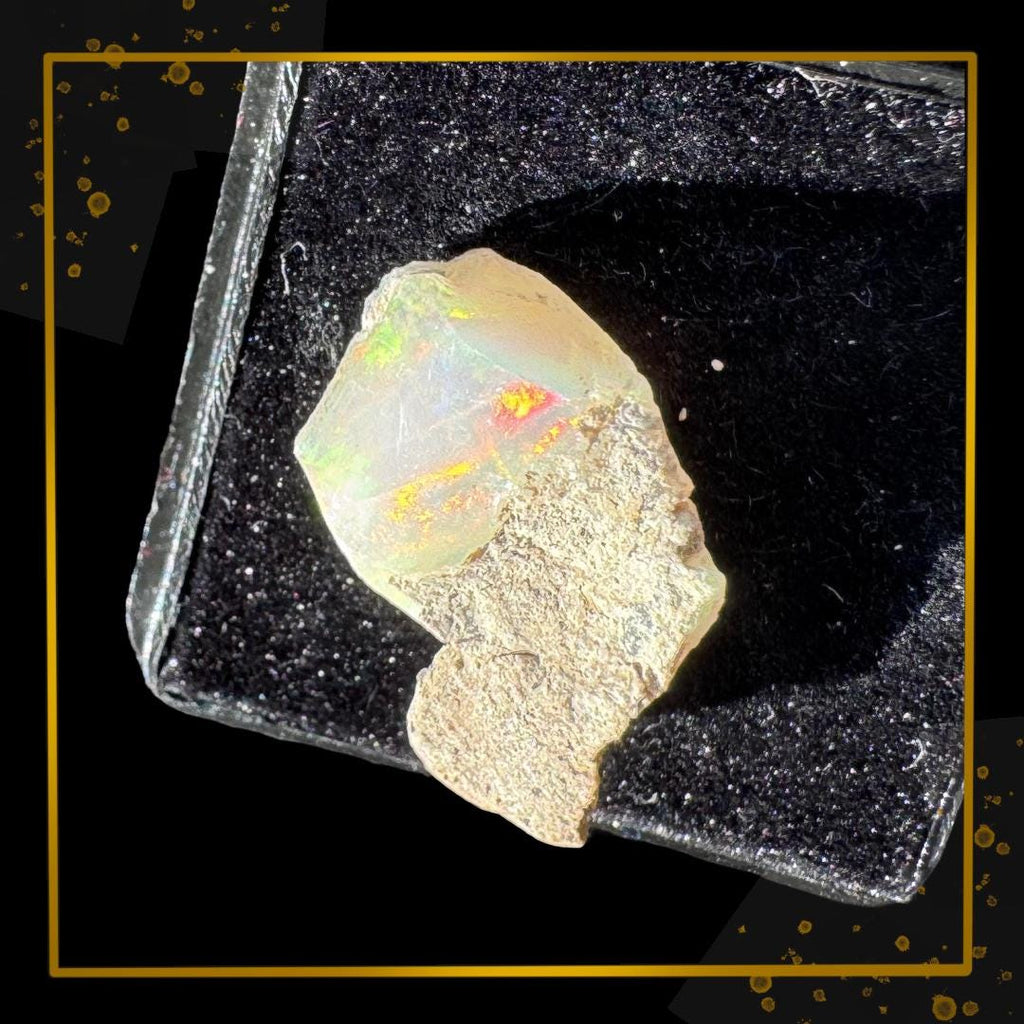 Ethiopian Welo Opal — Fire Heart of Earth in Matrix | Ethical Specimen | Lightstone | Metta-Blessed™