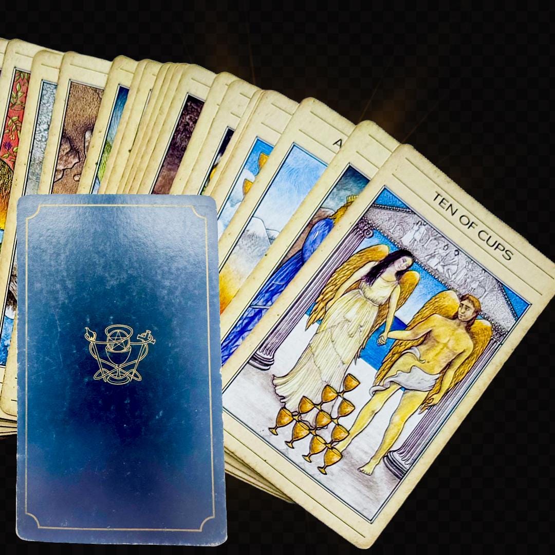 Hermetic Tarot Deck with Cloth: Golden Dawn, Practitioner's Legacy | Worked Deck | Metta-Blessed™