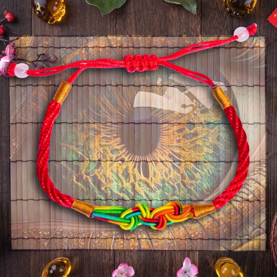 Dragons Eye Lucky Knot Bracelet - Metta-Blessed Energy Amulet