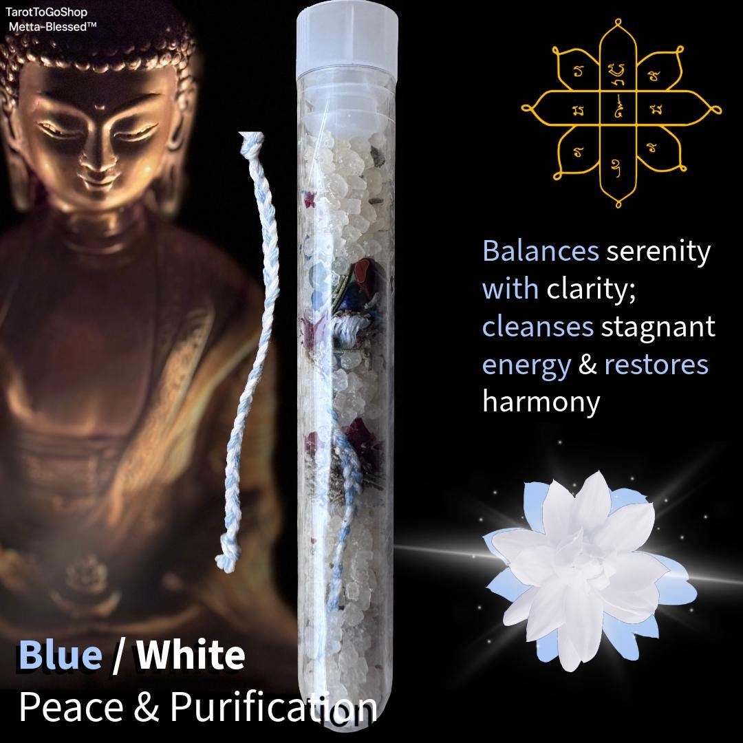 Metta Blessing Vial Set: Sacred Protection Amulets