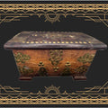 Dual-Chamber Transmutation Box — Original Handmade Wooden Vessel with Brass Adornment | Metta-Blessed™
