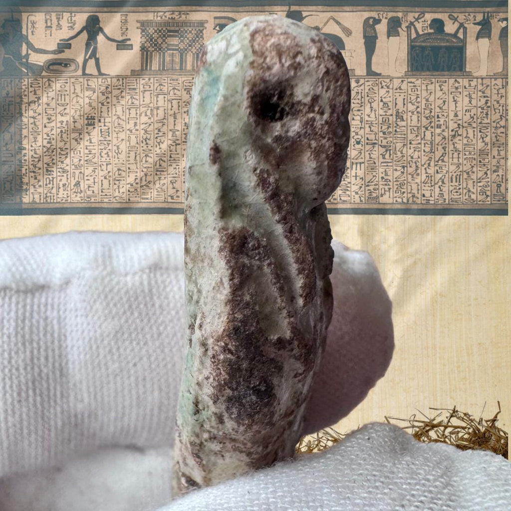 Ancient Egyptian Faience Ushabti Figures: c. 664-332 BCE | Metta-Blessed | Sacred Collection