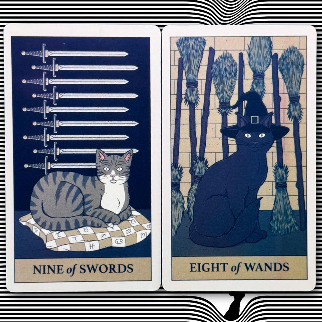 Cats Rule The Earth Tarot 78-card deck for the feline-obsessed and intuitively attuned | Metta-Blessed™