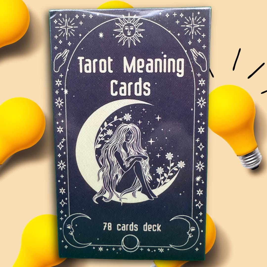 Beginner's Tarot | 78-card Tarot Learning Deck | Image and Meaning per card | Metta-Blessed™