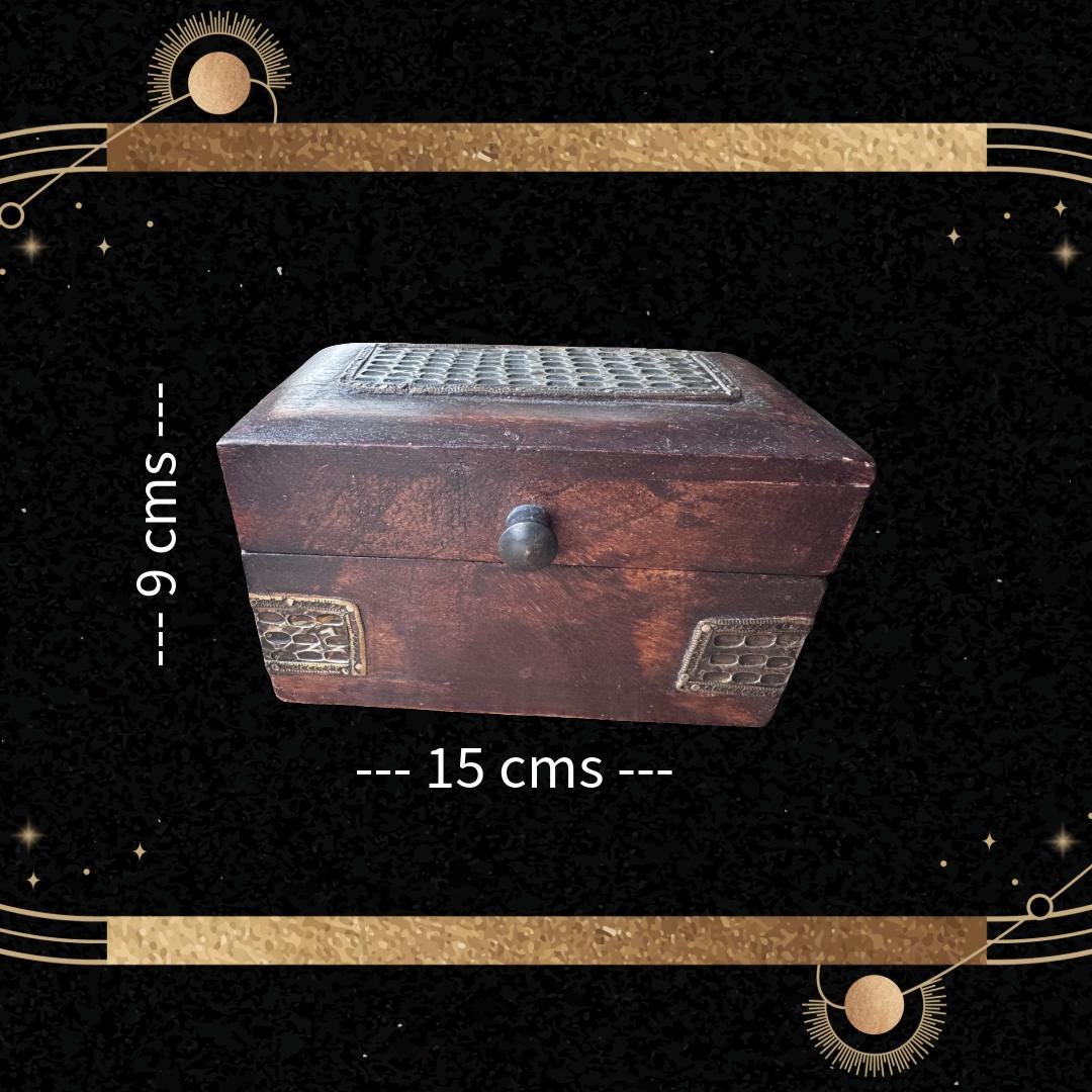 Charging & Protection Box - Vintage Reclaimed Wood | Strong Energy Link - Spirit Vessel | Metta-Blessed™