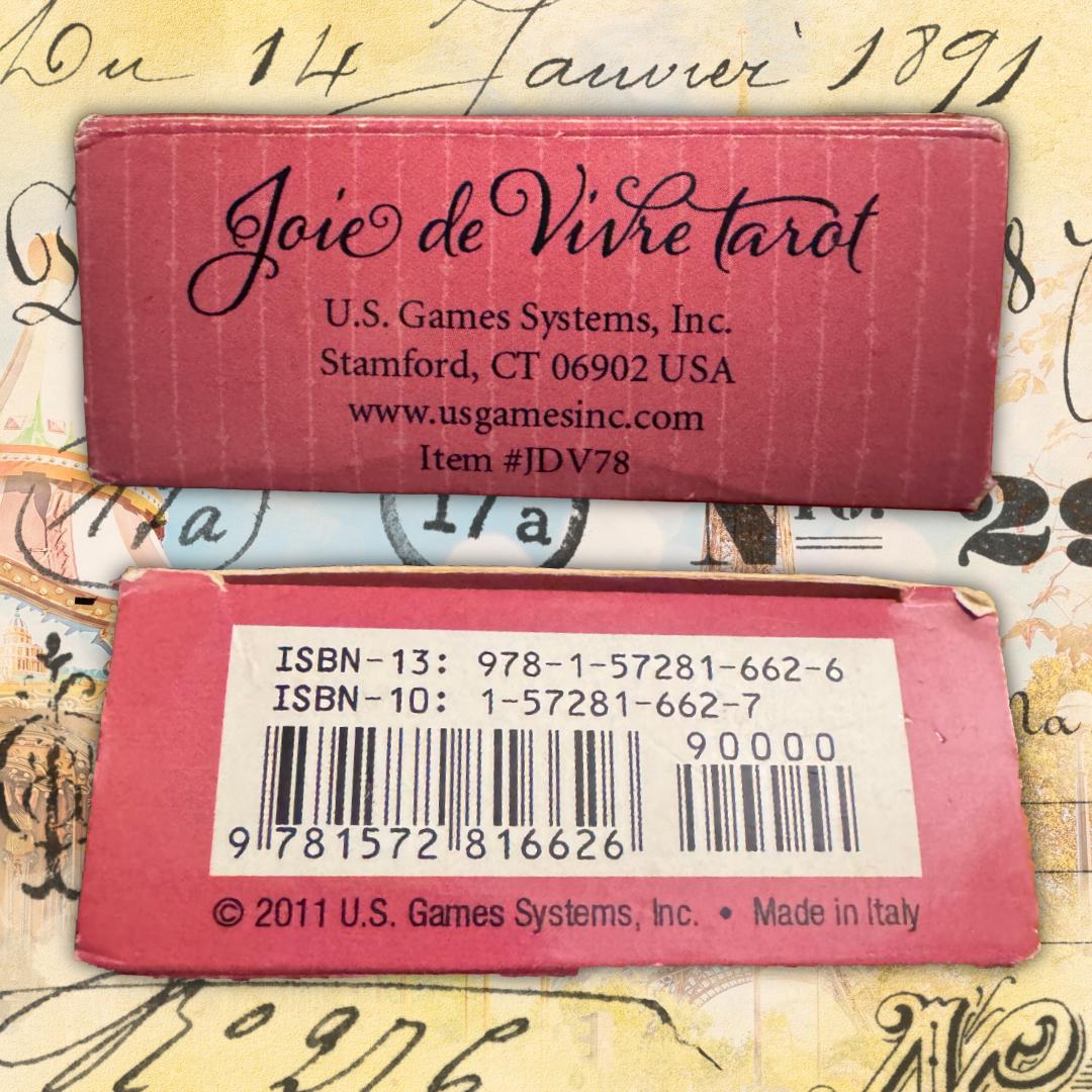 Joie de Vivre Tarot – First Italian Edition (2011) | Paulina Cassidy | Collector’s Deck | Metta-Blessed™