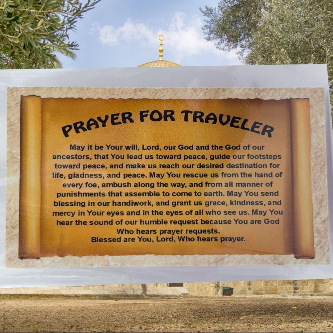 Holy Land Protection & Blessing Box - Jordan River Holy Water • Ben Porat Red Threads • Evil Eye Talisman • Traveler’s Blessing