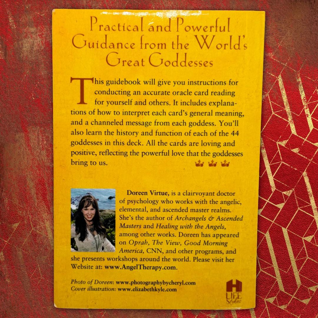 Goddess Guidance Oracle Cards - Doreen Virtue, Ph.D. (2004) 44-Card Deck + Guidebook | Golden Gilt Edges | 1st Ed. OOP | Metta-Blessed™