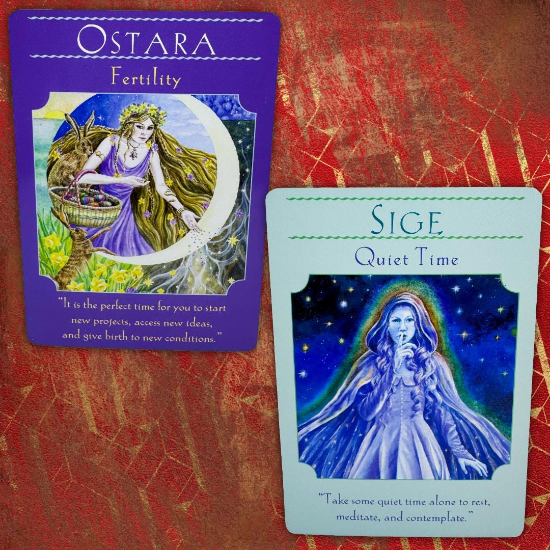 Goddess Guidance Oracle Cards - Doreen Virtue, Ph.D. (2004) 44-Card Deck + Guidebook | Golden Gilt Edges | 1st Ed. OOP | Metta-Blessed™