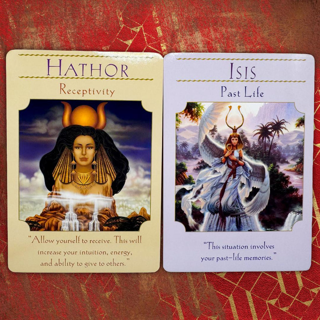 Goddess Guidance Oracle Cards - Doreen Virtue, Ph.D. (2004) 44-Card Deck + Guidebook | Golden Gilt Edges | 1st Ed. OOP | Metta-Blessed™