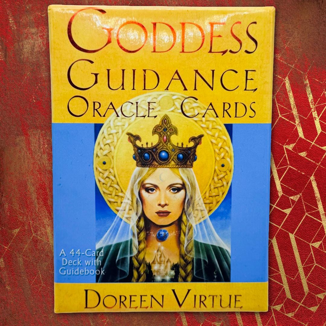 Goddess Guidance Oracle Cards - Doreen Virtue, Ph.D. (2004) 44-Card Deck + Guidebook | Golden Gilt Edges | 1st Ed. OOP | Metta-Blessed™