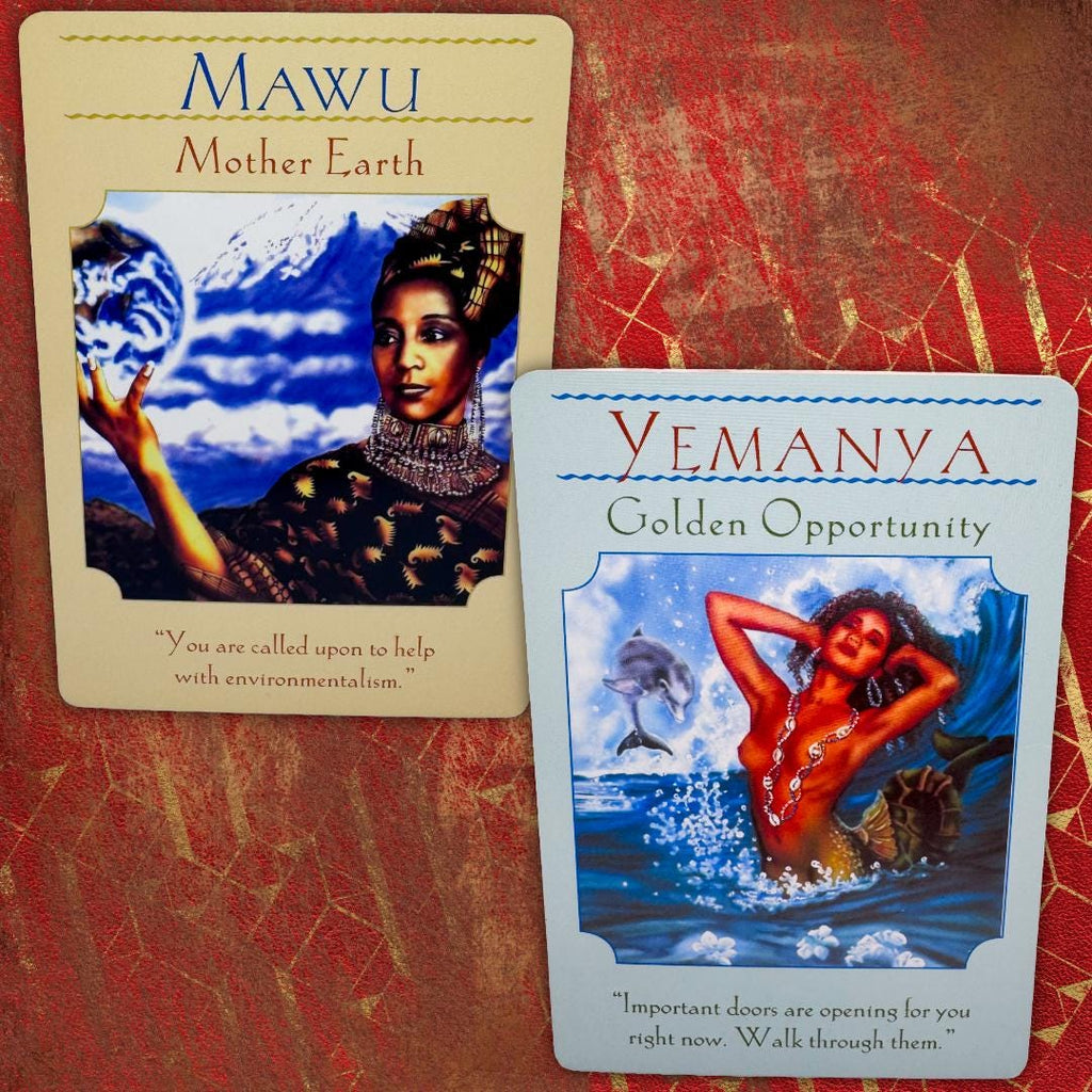 Goddess Guidance Oracle Cards - Doreen Virtue, Ph.D. (2004) 44-Card Deck + Guidebook | Golden Gilt Edges | 1st Ed. OOP | Metta-Blessed™