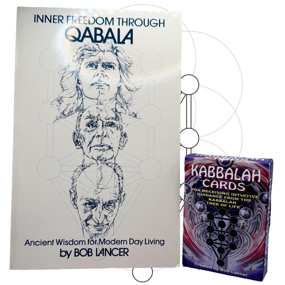 Kabbalah Cards Bob Lancer - Sealed New (1990s–Early 2000s Edition) + 1986 “Inner Freedom Through Qabala” Book | Metta-Blessed™