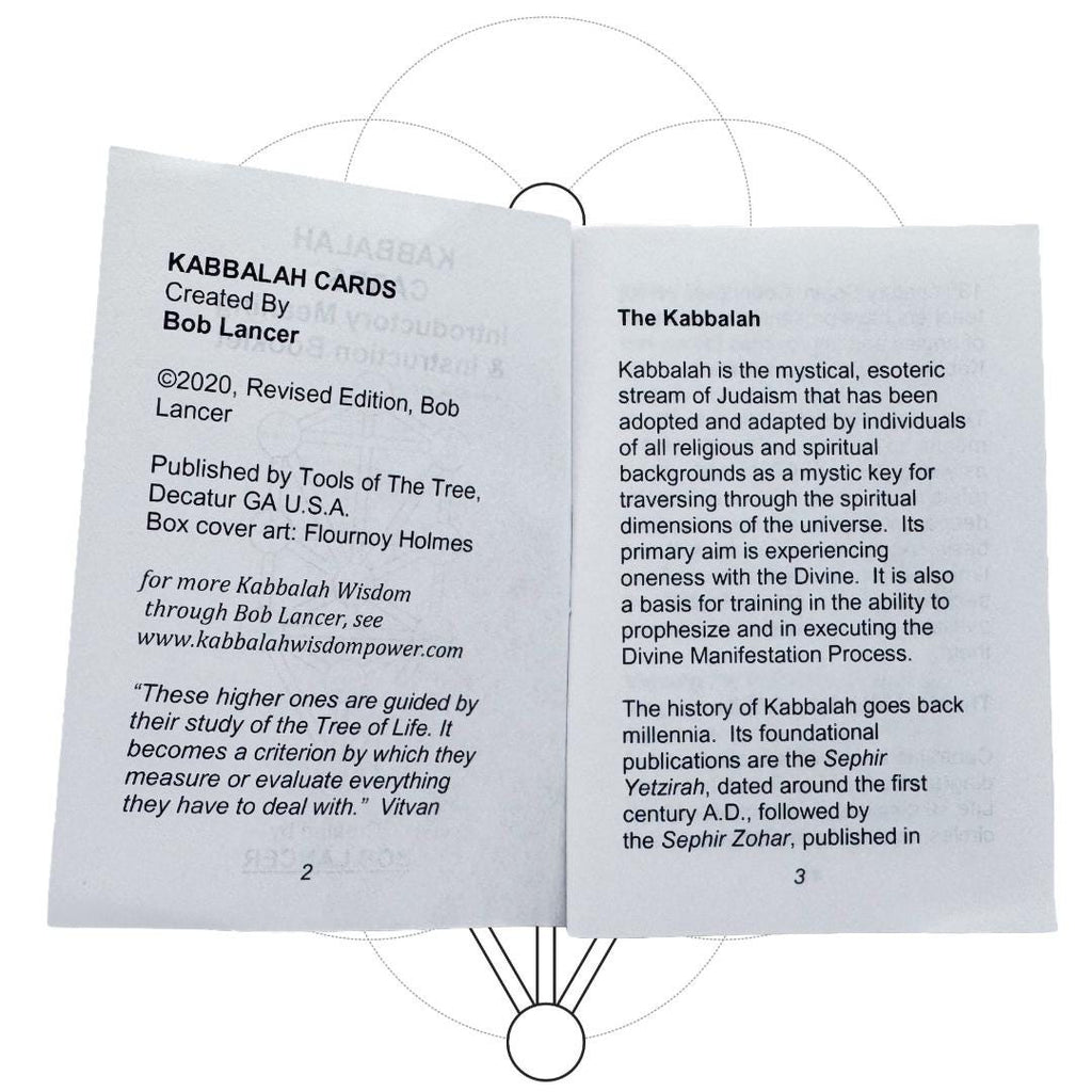 Kabbalah Cards Bob Lancer - Sealed New (1990s–Early 2000s Edition) + 1986 “Inner Freedom Through Qabala” Book | Metta-Blessed™