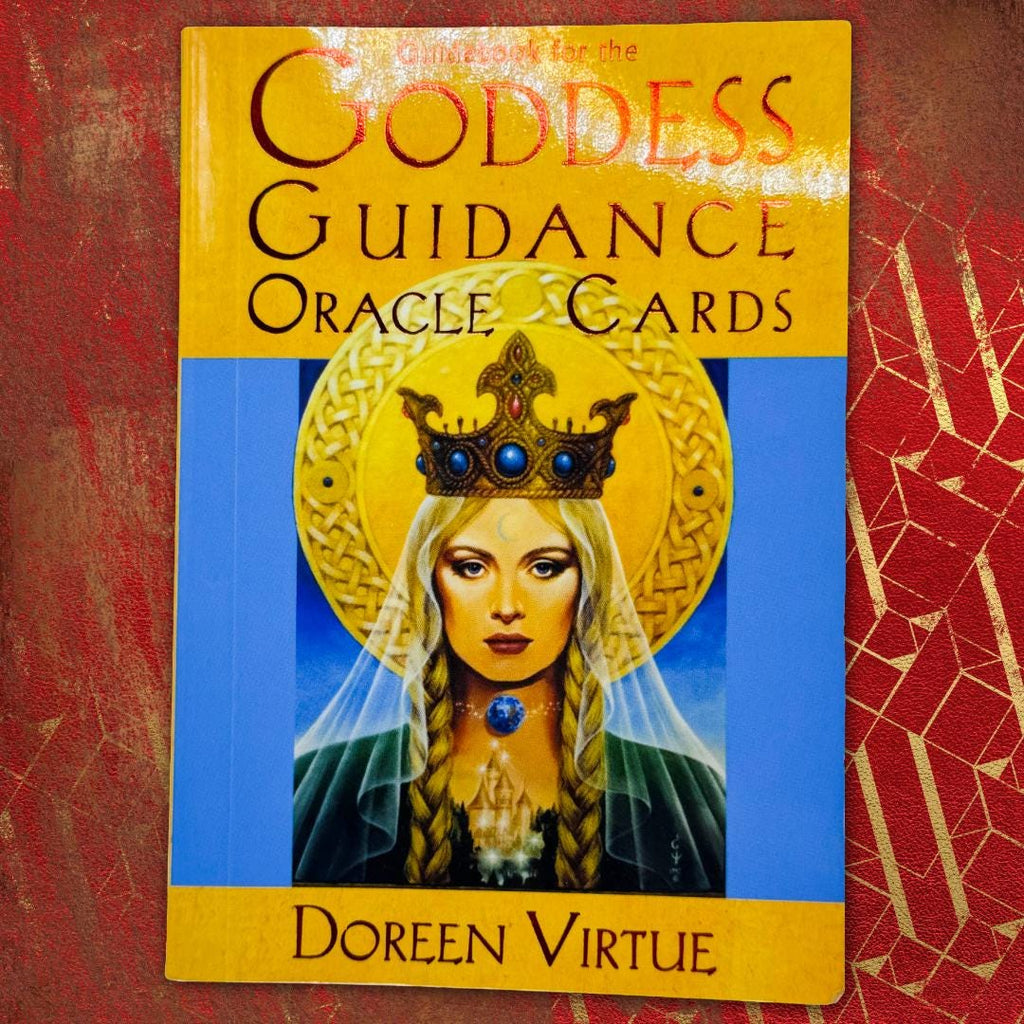 Goddess Guidance Oracle Cards - Doreen Virtue, Ph.D. (2004) 44-Card Deck + Guidebook | Golden Gilt Edges | 1st Ed. OOP | Metta-Blessed™