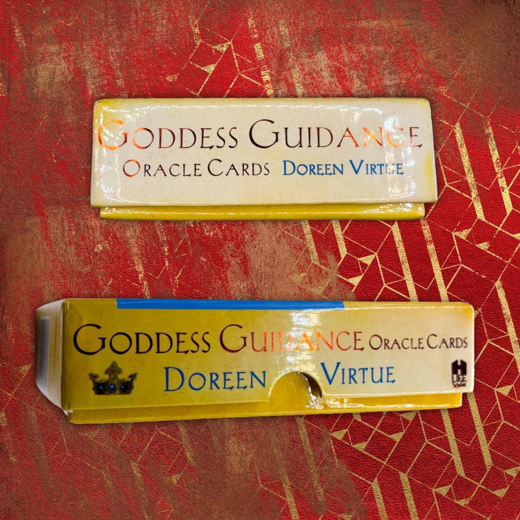 Goddess Guidance Oracle Cards - Doreen Virtue, Ph.D. (2004) 44-Card Deck + Guidebook | Golden Gilt Edges | 1st Ed. OOP | Metta-Blessed™