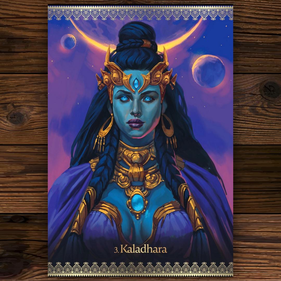 Kali Oracle by Alana Fairchild | Original 2017 Edition | Blue Angel | Deck & Guidebook | Divine Feminine Protection | Metta-Blessed™