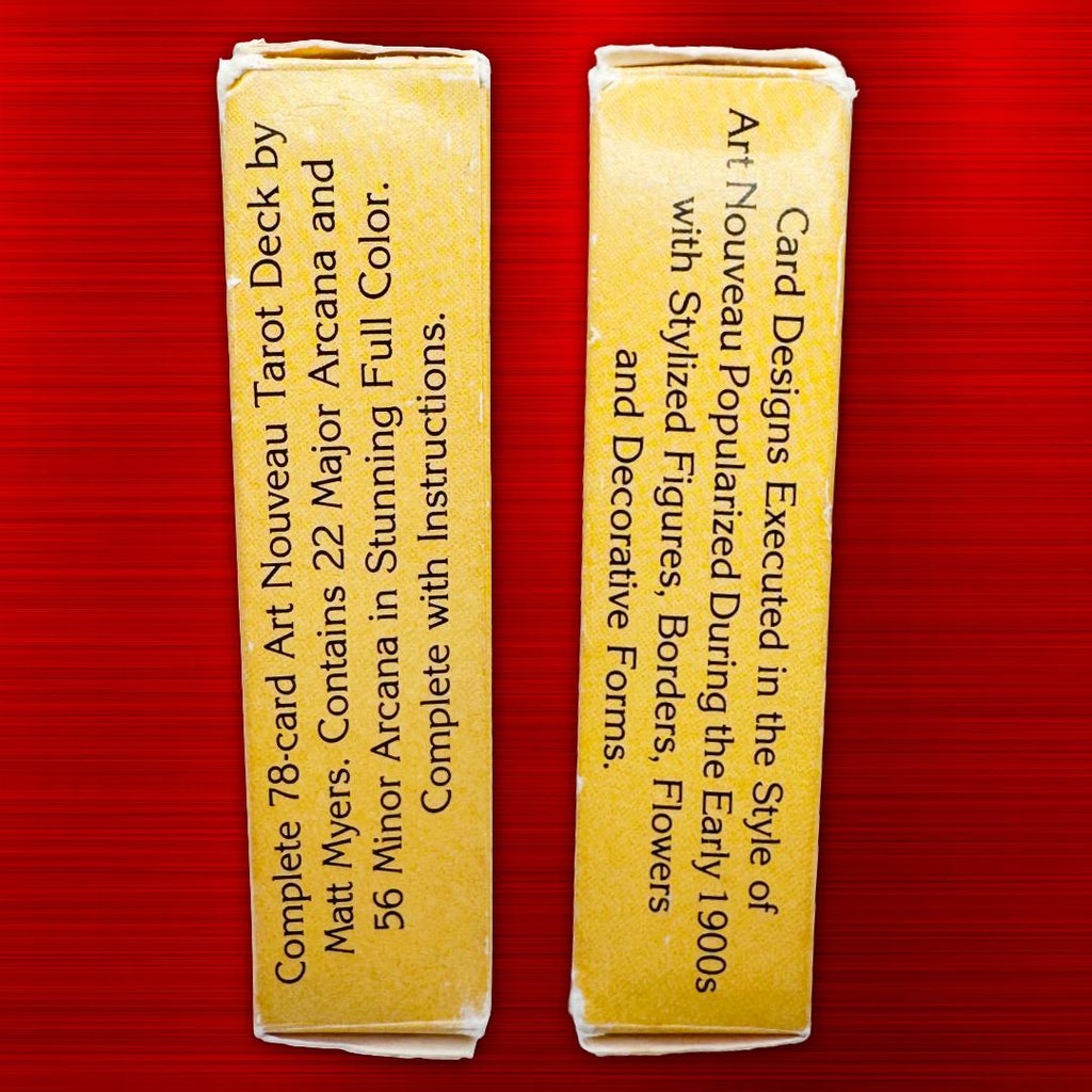 Art Nouveau Tarot Deck by Matt Myers (1989) – Vintage U.S. Games | Practitioner’s Legacy | Complete with Booklet | Metta-Blessed™