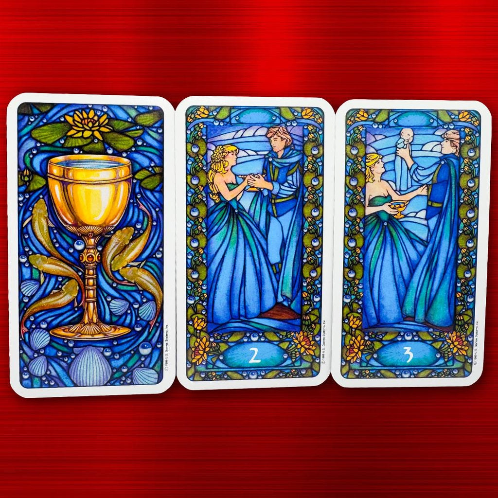 Art Nouveau Tarot Deck by Matt Myers (1989) – Vintage U.S. Games | Practitioner’s Legacy | Complete with Booklet | Metta-Blessed™