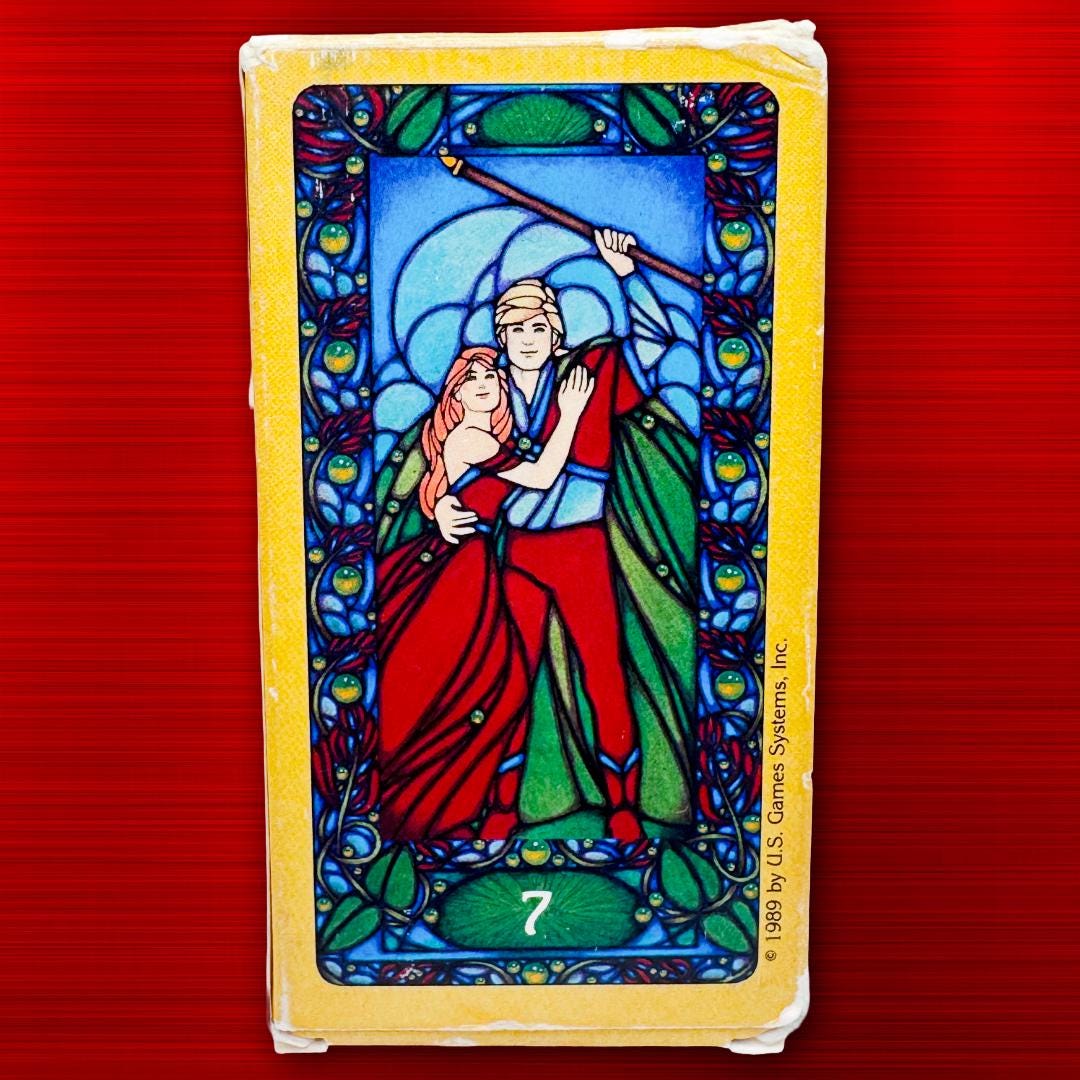 Art Nouveau Tarot Deck by Matt Myers (1989) – Vintage U.S. Games | Practitioner’s Legacy | Complete with Booklet | Metta-Blessed™