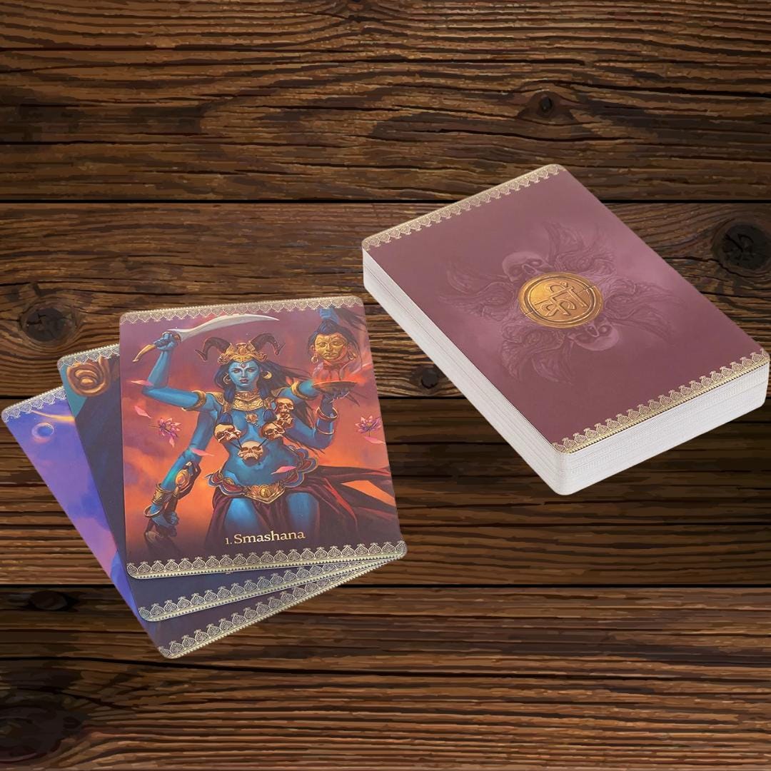 Kali Oracle by Alana Fairchild | Original 2017 Edition | Blue Angel | Deck & Guidebook | Divine Feminine Protection | Metta-Blessed™