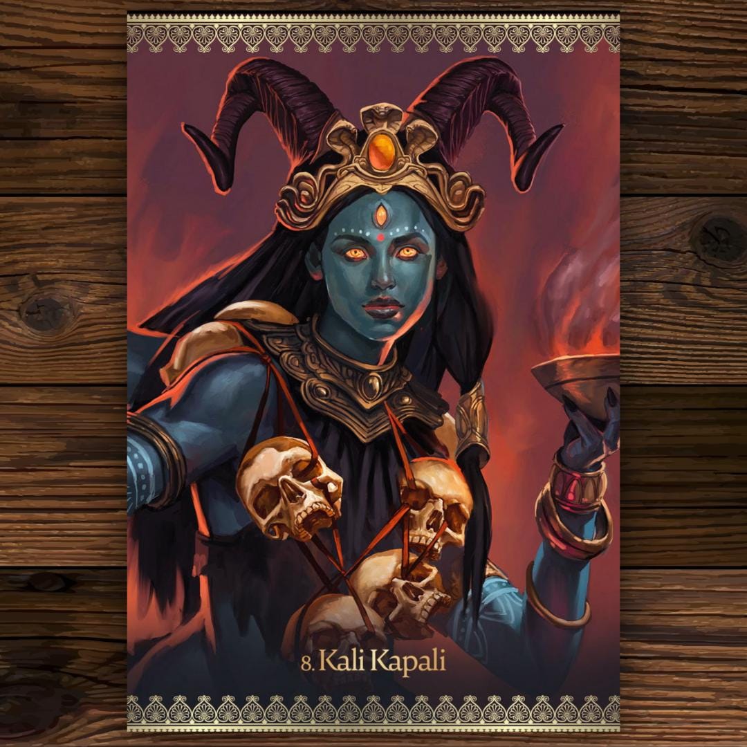 Kali Oracle by Alana Fairchild | Original 2017 Edition | Blue Angel | Deck & Guidebook | Divine Feminine Protection | Metta-Blessed™
