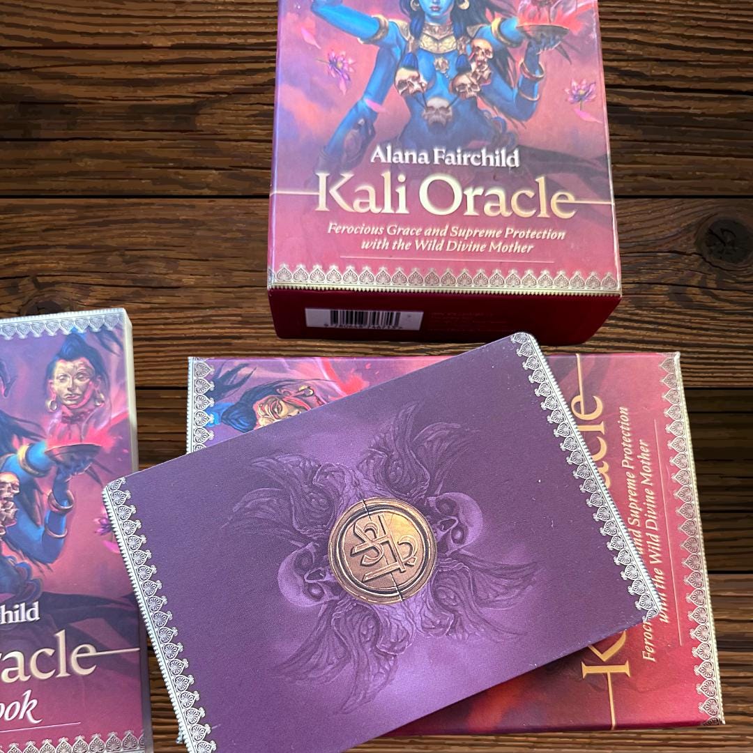 Kali Oracle by Alana Fairchild | Original 2017 Edition | Blue Angel | Deck & Guidebook | Divine Feminine Protection | Metta-Blessed™