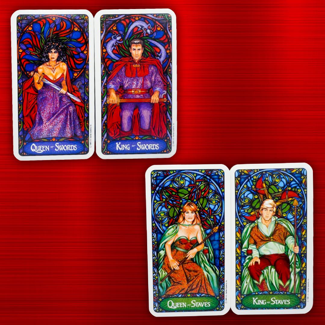 Art Nouveau Tarot Deck by Matt Myers (1989) – Vintage U.S. Games | Practitioner’s Legacy | Complete with Booklet | Metta-Blessed™