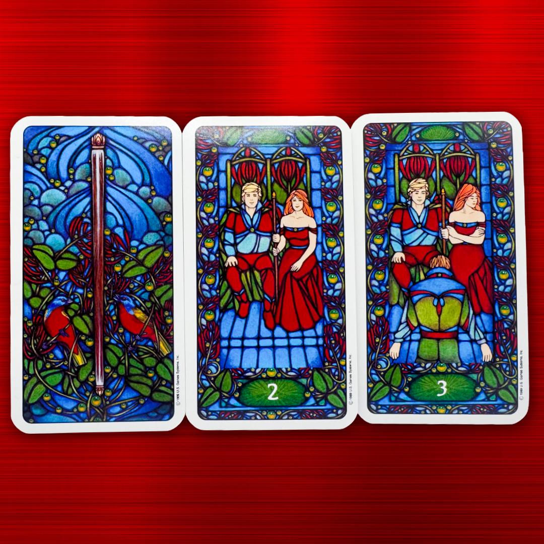 Art Nouveau Tarot Deck by Matt Myers (1989) – Vintage U.S. Games | Practitioner’s Legacy | Complete with Booklet | Metta-Blessed™