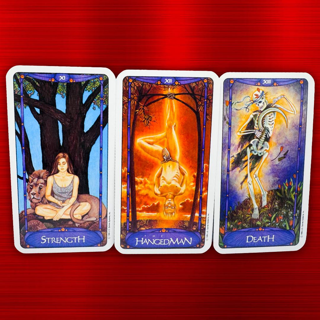 Art Nouveau Tarot Deck by Matt Myers (1989) – Vintage U.S. Games | Practitioner’s Legacy | Complete with Booklet | Metta-Blessed™