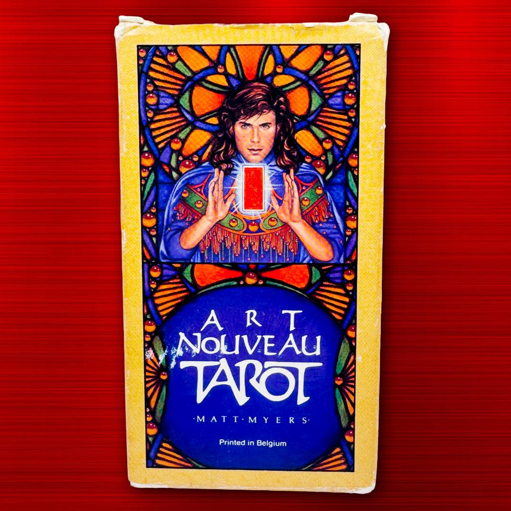 Art Nouveau Tarot Deck by Matt Myers (1989) – Vintage U.S. Games | Practitioner’s Legacy | Complete with Booklet | Metta-Blessed™