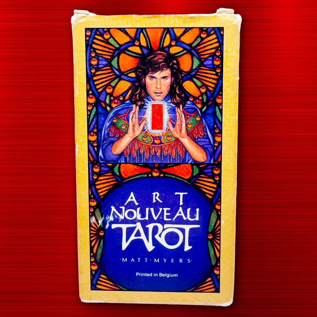Art Nouveau Tarot Deck by Matt Myers (1989) – Vintage U.S. Games | Practitioner’s Legacy | Complete with Booklet | Metta-Blessed™