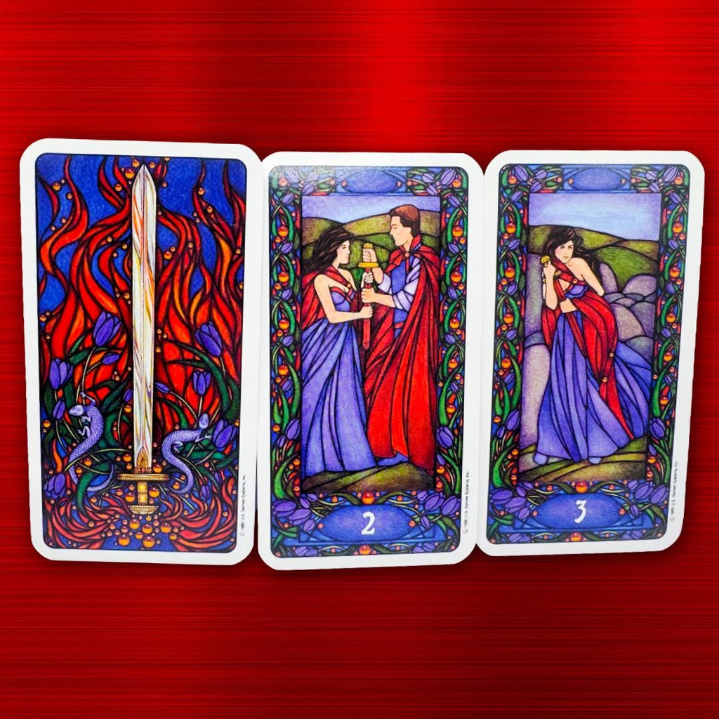 Art Nouveau Tarot Deck by Matt Myers (1989) – Vintage U.S. Games | Practitioner’s Legacy | Complete with Booklet | Metta-Blessed™