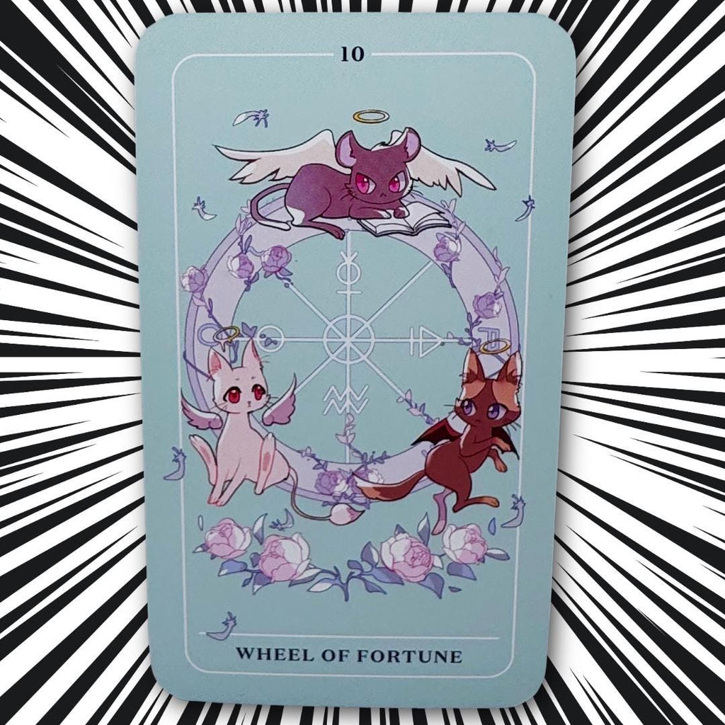 Anime Tarot by Natasha Yglesias (2022) | 78-Card Tarot Deck & Guidebook | Anime-Inspired Divination Cards | Metta-Blessed™