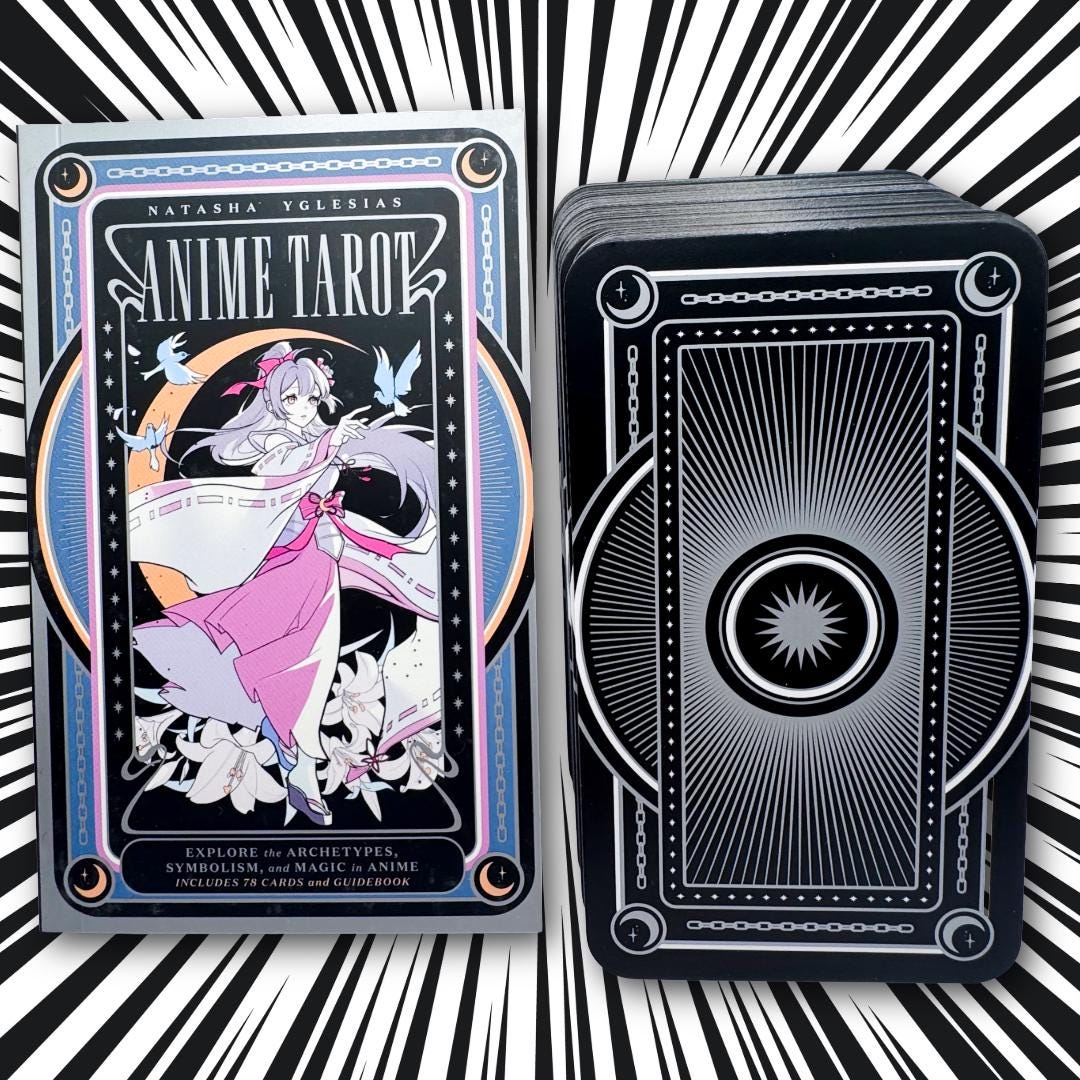 Anime Tarot by Natasha Yglesias (2022) | 78-Card Tarot Deck & Guidebook | Anime-Inspired Divination Cards | Metta-Blessed™