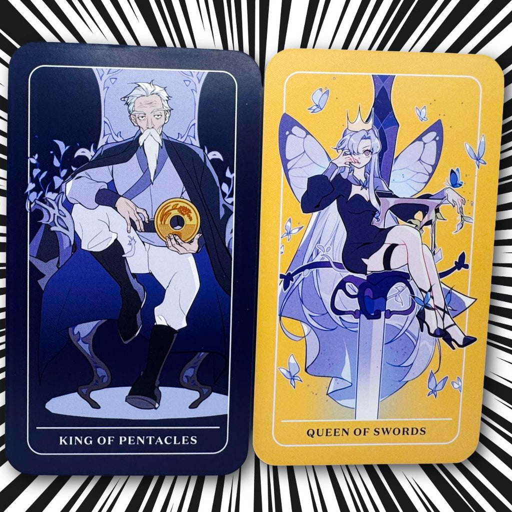 Anime Tarot by Natasha Yglesias (2022) | 78-Card Tarot Deck & Guidebook | Anime-Inspired Divination Cards | Metta-Blessed™